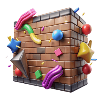 elegant contemporary Graffiti Art on Brick Wall Isolated Element original png