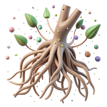magnificent rustic Mangrove Branch with Prop Roots Isolated on Transparent Background original png