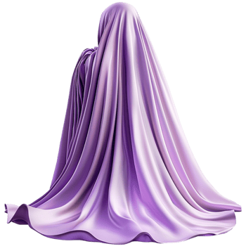 Purple regal cape showcasing luxury and dramatic elegance, a royal attire piece that radiates charm and style, ideal for theatrical entrances, ceremonial wear, or statement fashion historical flair. png