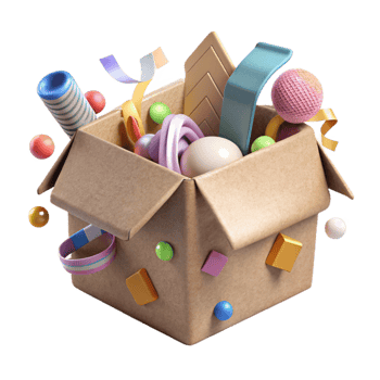 dramatic rustic Recycled Cardboard Box Packaging Material Cutout high quality png