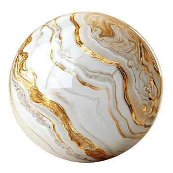 White Porcelain Globe Gold Trim Elegant Decorative Piece Festive Accent Luxurious Design Timeless Charm Statement Piece Delicate Craftsmanship Beauty png