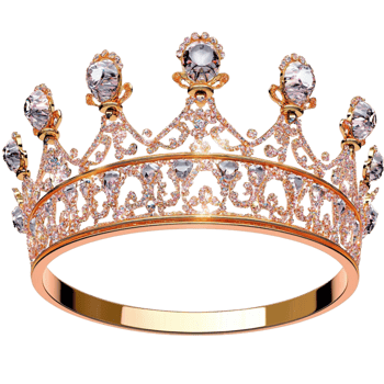 Golden Crown White Pearls Sparkling Ges Regal Princess Royalty Symbol Elegance png