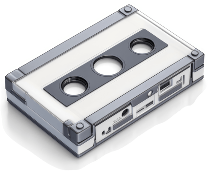 Modern cassette tape digital audio player. png
