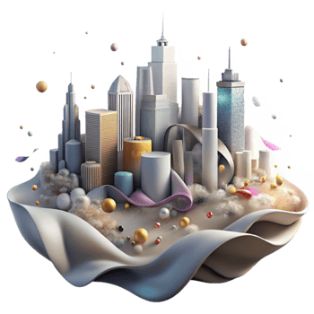 impressive rustic Pollution Haze Over City Skyline Transparent Background high resolution png