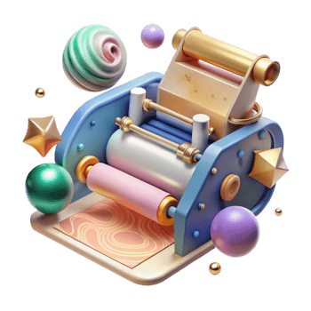 dramatic artistic Printing Press Rollers Detail Transparent professional png