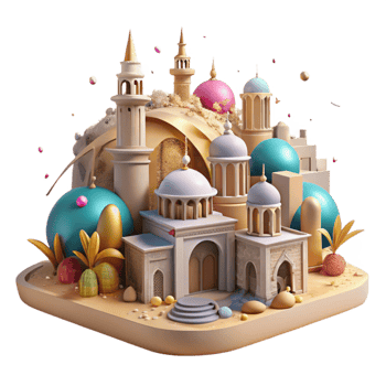 extraordinary contemporary Historical Cityscape Isolated with Ancient Buildings png