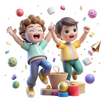 wonderful classic Local Children Playing Games Cutout Joyful Expressions png
