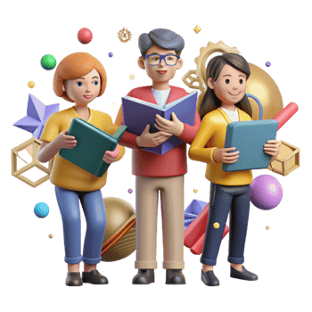 serene traditional Group Holding Books Education Symbol Transparent Background professional png