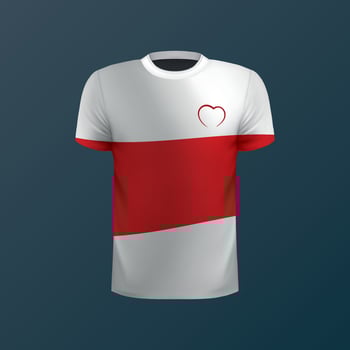 T-shirt with national flag of Belarus isolated on dark background vector