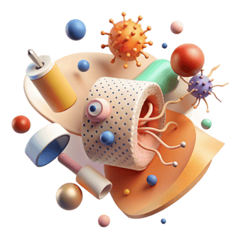 serene contemporary Infographic Showing Disease Spread Isolated exclusive png
