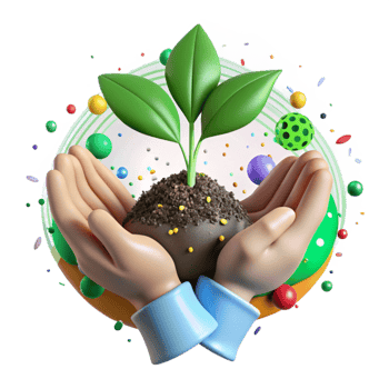 magnificent rustic Hands Holding Soil Sapling Bright Green Cutout high resolution png