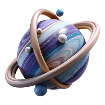 stunning traditional Planet Rings Isolated with Detailed Texture exclusive png
