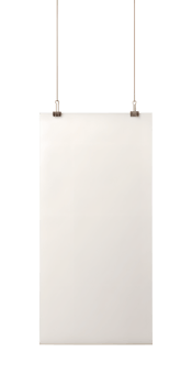 hanging poster mockup png