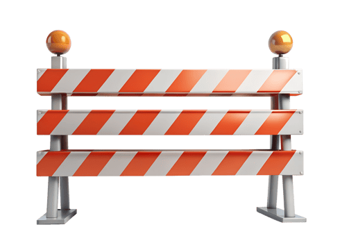 under construction barrier png