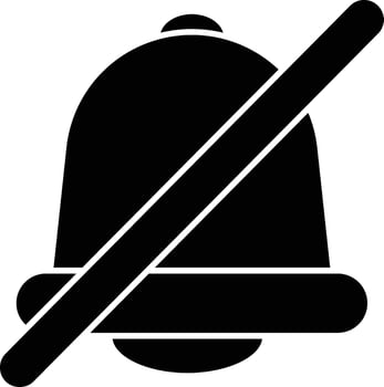no bell icon illustration vector