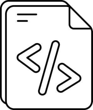 Coding File User Interface Line Icons Pack and Illustrations vector