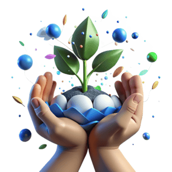beautiful creative Hands Holding Sapling Against Blue Sky Cutout professional png