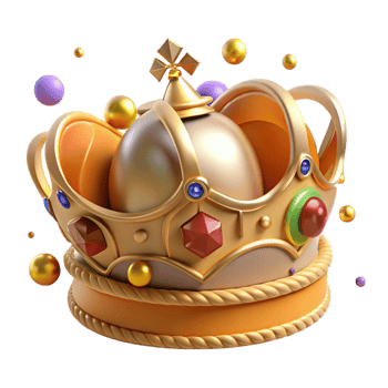 extraordinary modern Medieval Crown with Jewels Cutout premium png