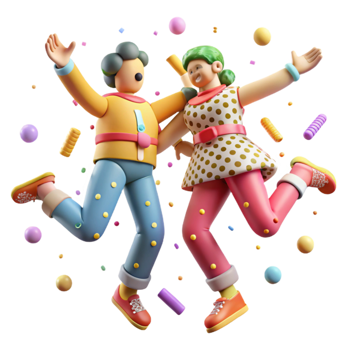 wonderful contemporary Polka Dancers Linked Arms Cutout Festive Celebration png