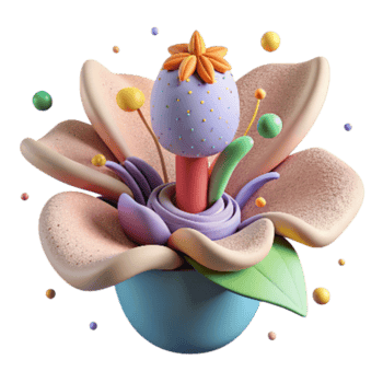 extraordinary minimalist Plant Flower Pistil Diagram Isolated Cutout original png