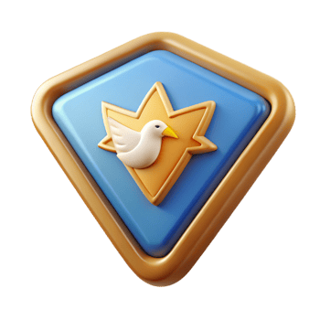 majestic calm vintage Triangular badge with a stylized bird. Scalable, clean lines, flat color with Scalable Design. masterfully captured png
