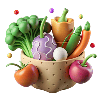 extraordinary vintage Harvesting Fresh Vegetables Cutout professional png