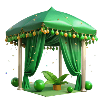 stunning abstract Green Canopy Twilight Transparent Background authentic png