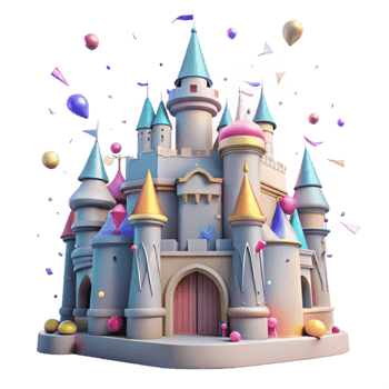 stunning classic Historic Landmark Castle Silhouette Transparent original png