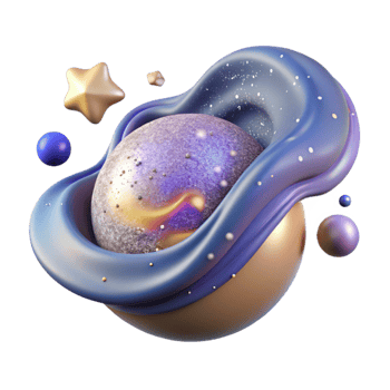 magnificent abstract Milky Way Galaxy Isolated Element authentic png