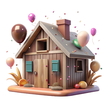 vibrant contemporary Historic Farmhouse Rustic Style Isolated Element detailed png