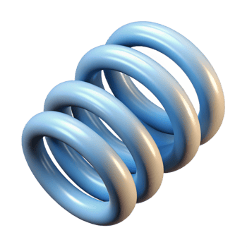 melancholic exquisite Technical drawing of a spring. Clean lines, scalable, flat color with Scalable Design. original png