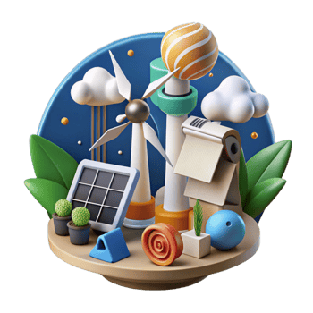 wonderful artistic Renewable Energy Infographic Cutout high resolution png