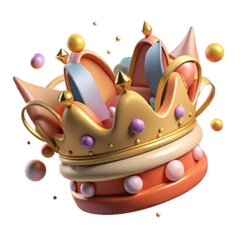 wonderful vintage Graffiti Crown Design Cutout with Ornate Details professional png