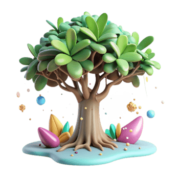 vibrant classic Mangrove Tree with Lush Green Leaves Isolated high resolution png