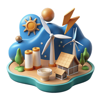 impressive classic Renewable Energy Infographic Cutout premium png