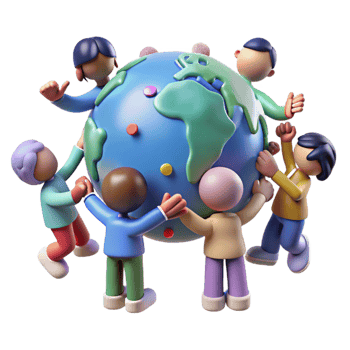 beautiful rustic Group of People Holding Climate Change Signs Cutout premium png