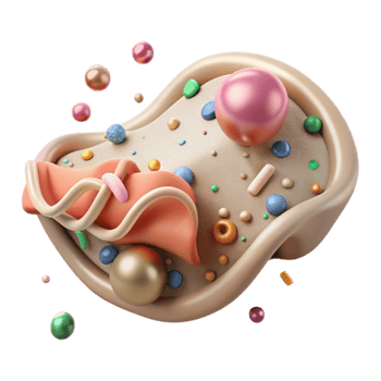 magnificent vintage Microplastics in Fish Stomach Isolated Transparent Background Scientific Illustration exclusive png