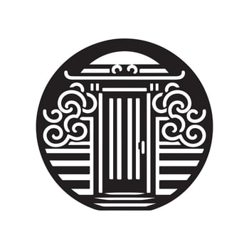 Minimalist Door Design vector