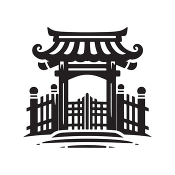 Cantilever Gate Symbol vector