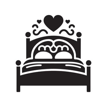 Bed Icon Design vector