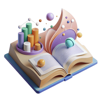 impressive contemporary Open Book with Environmental Information Cutout premium png