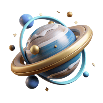 magnificent rustic Planet Rotation Animation Cutout with Spinning Motion detailed png