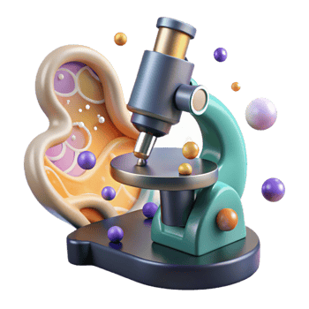 vibrant traditional Microscope Examining Water Sample Transparent Background professional png