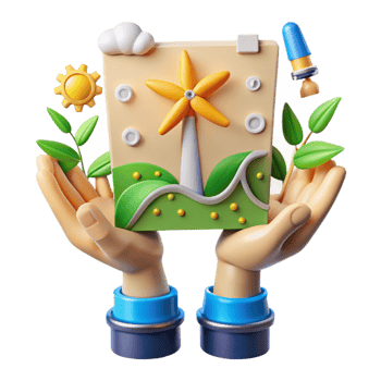 magnificent contemporary Hands Holding Sign Renewable Energy Transparent Background detailed png