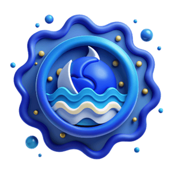 extraordinary creative Ocean Conservation Symbol Blue Isolated high quality png