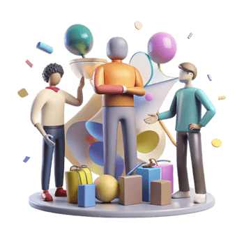 beautiful classic Group Silhouette Creative Brainstorming Session Transparent Background genuine png