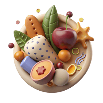 beautiful contemporary Immune Boosting Foods Icon Cutout authentic png