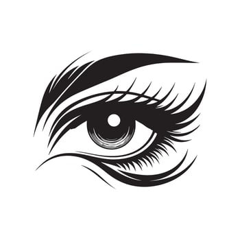 Modern Female Eye Design vector
