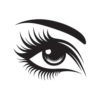 Female Eye Icon Graphic vector