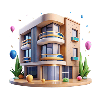 stunning creative Modern Apartment Building Front View Cutout genuine png